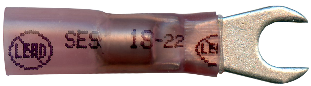 MasterLink&reg; Lead Free Ultra Seal & Solder Spade Terminals - 22-18 ga - #10